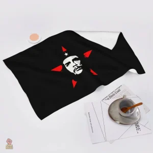 Serviette colorée Che Guevara, design étoile rouge