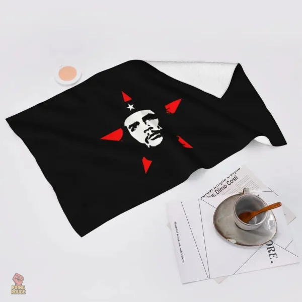 Serviette colorée Che Guevara, design étoile rouge