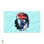 Serviette de plage avec design graphique