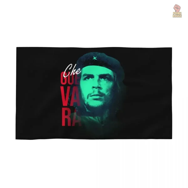 Serviette Che avec fond rouge vif
