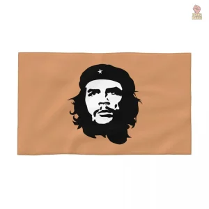 Serviette de plage Che marron avec motif emblématique