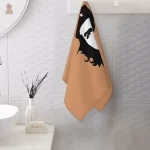 Serviette de plage marron avec illustration de Che Guevara