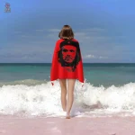 Serviette de plage avec motif Che Rouge
