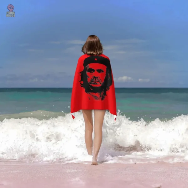 Serviette de plage avec motif Che Rouge