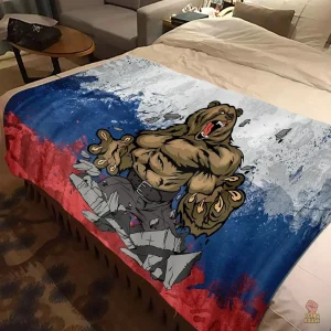 Serviette à thème politique, symbole de la force et de la solidarité
