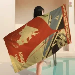 Serviette "Plan Aérien" inspirée du design soviétique