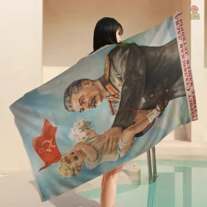 Serviette inspirée du thème communiste pour les passionnés