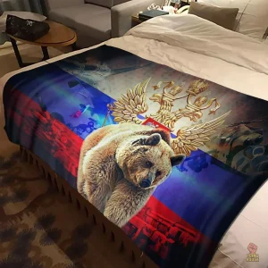 Serviette Ours Russe, design inspiré du communisme