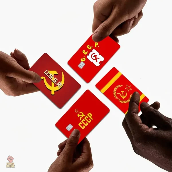 Accessoire tendance : sticker carte bancaire CCCP