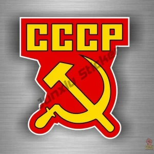 Sticker autocollant emblème Russie design en vinyle