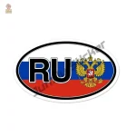Sticker autocollant emblème Russie design 2 en vinyle
