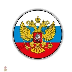 Sticker autocollant emblème Russie design en vinyle