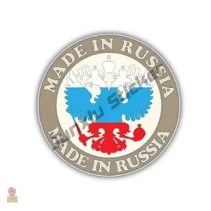Sticker autocolant étiquette emblème Russie design en vinyle