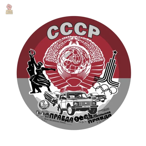 Designs uniques d'autocollants vinyle CCCP pour collectionneurs