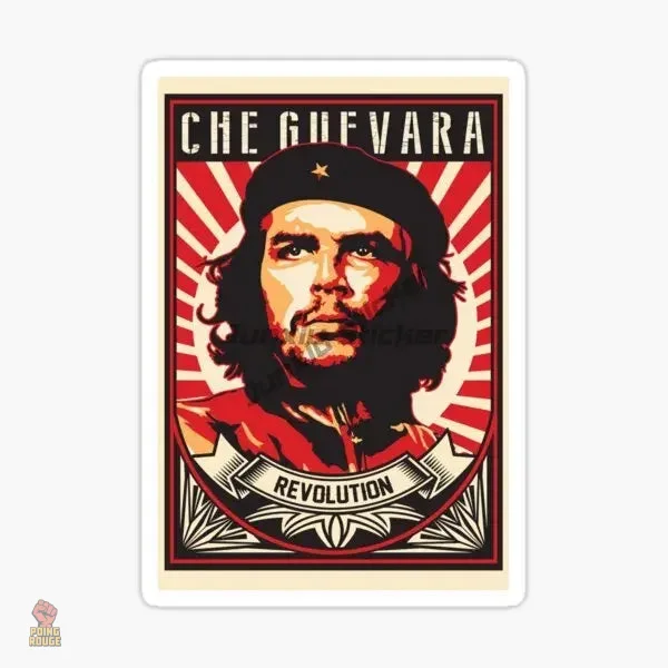 sticker-che-guevara-drapeau-cuba-vinyle-autocollant-fond-vert-1 Sticker Che Guevara drapeau Cuba vinyle fond vert