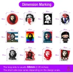 Autocollants Che Guevara en vinyle mixte