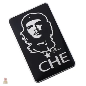 Sticker Che Guevara en aluminium 3D portrait argenté