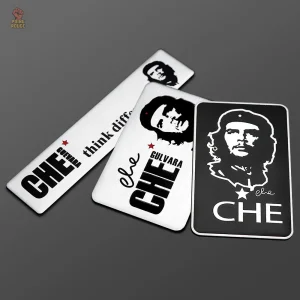 Portrait relief Che Guevara en plaque d'aluminium