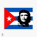 Autocollant beret étoile Che Guevara rouge