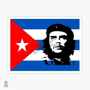 Autocollant beret étoile Che Guevara rouge
