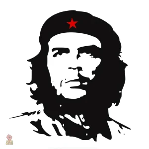Sticker Che Guevara silhouette rouge vinyle grand format