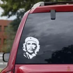 Sticker Che Guevara à fond rouge pour personnaliser vos objets