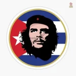Sticker vinyle emblématique de la révolution cubaine