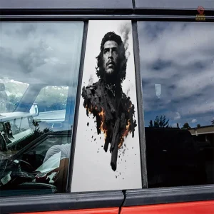 Sticker Che Guevara visage vinyle décoratif pour voiture