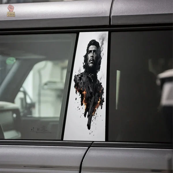 Accessoire voiture : sticker Che Guevara en vinyle