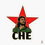 Drapeau Cuba Che Guevara autocollant décoratif en vinyle