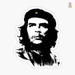 Drapeau Cuba Che Guevara sticker mural en vinyle