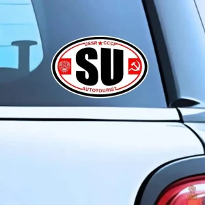 Sticker ovale CCCP pour passionnés d'histoire