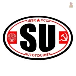 Sticker voiture avec design Autotourist CCCP