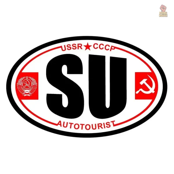 Sticker voiture avec design Autotourist CCCP