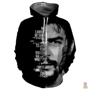 Sweat Communiste avec motif de visage distinctif