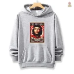 Sweat à capuche gris pour un style décontracté
