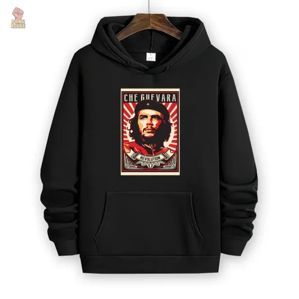 sweat-a-capuche-che-guevara-noir-1 Sweat à capuche noir pour un style communiste
