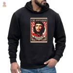 Vêtement noir à capuche, idéal pour un look engagé