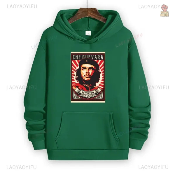 Sweat noir avec capuche, parfait pour les adeptes du communisme