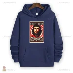 Sweat noir tendance, inspiration communiste moderne