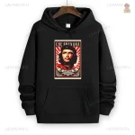 Confortable sweat à capuche noir pour un message fort