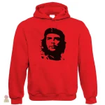 Sweat Communiste avec capuche, design portrait emblématique