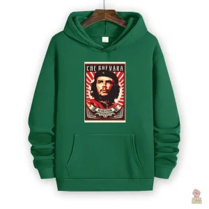 Sweat à capuche vert