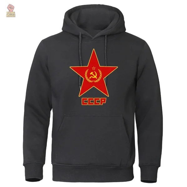 sweat-a-capuche-gris-anthracite-cccp-etoile-doree-1 Sweat à capuche gris anthracite CCCP étoile dorée
