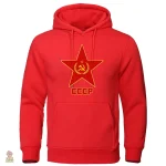 Sweat Communiste gris avec étoile dorée