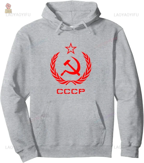 Sweat à capuche noir au style révolutionnaire