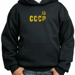 Vêtement style communiste avec capuche noire