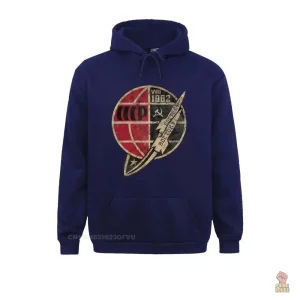Sweat vintage CCCP, style rétro, noir