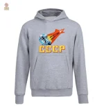 Haut noir CCCP inspiré de l'espace, pour les fans de cosmonautes