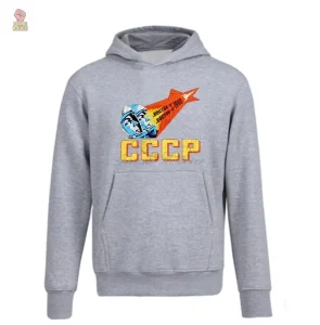 Haut noir CCCP inspiré de l'espace, pour les fans de cosmonautes